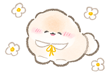 ぽぽちのお花いっぱい春スタンプ