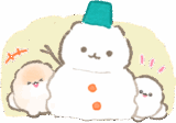 ぽぽちのほっこり冬スタンプ